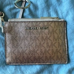 Metallic Michael Kors Wristlet Wallet